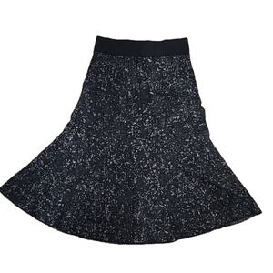 Theory black speckled Marvita Evian stretch De Modele skirt, size 00